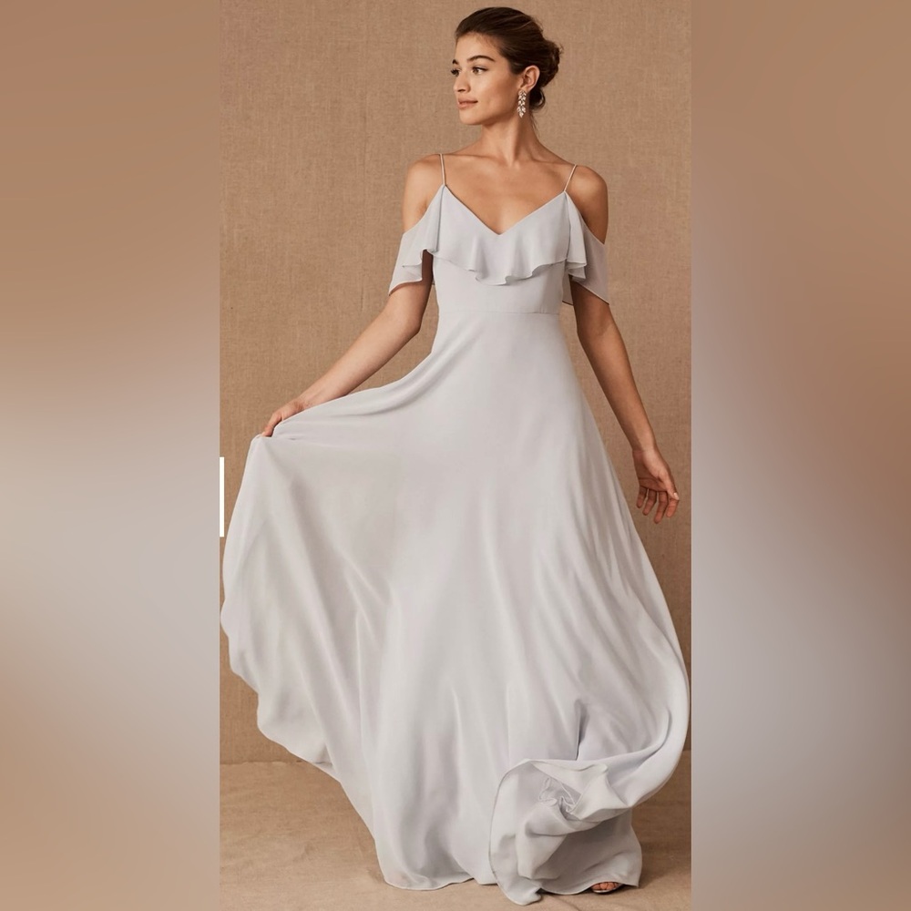 Jenny Yoo Whisper Blue Mila Dress Bridesmaids Wedding Guest Gown